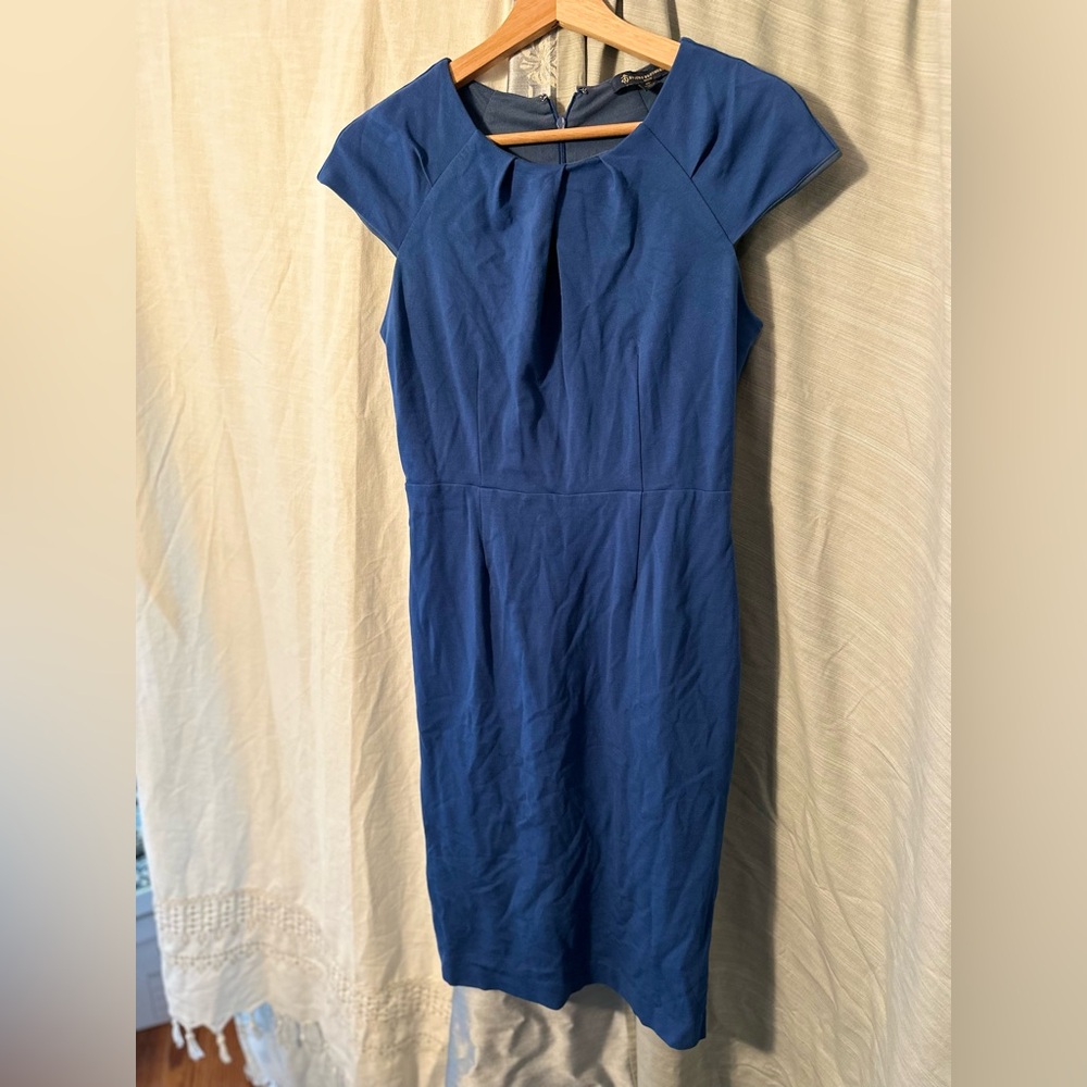 Brooks Brothers Navy Midi Dress